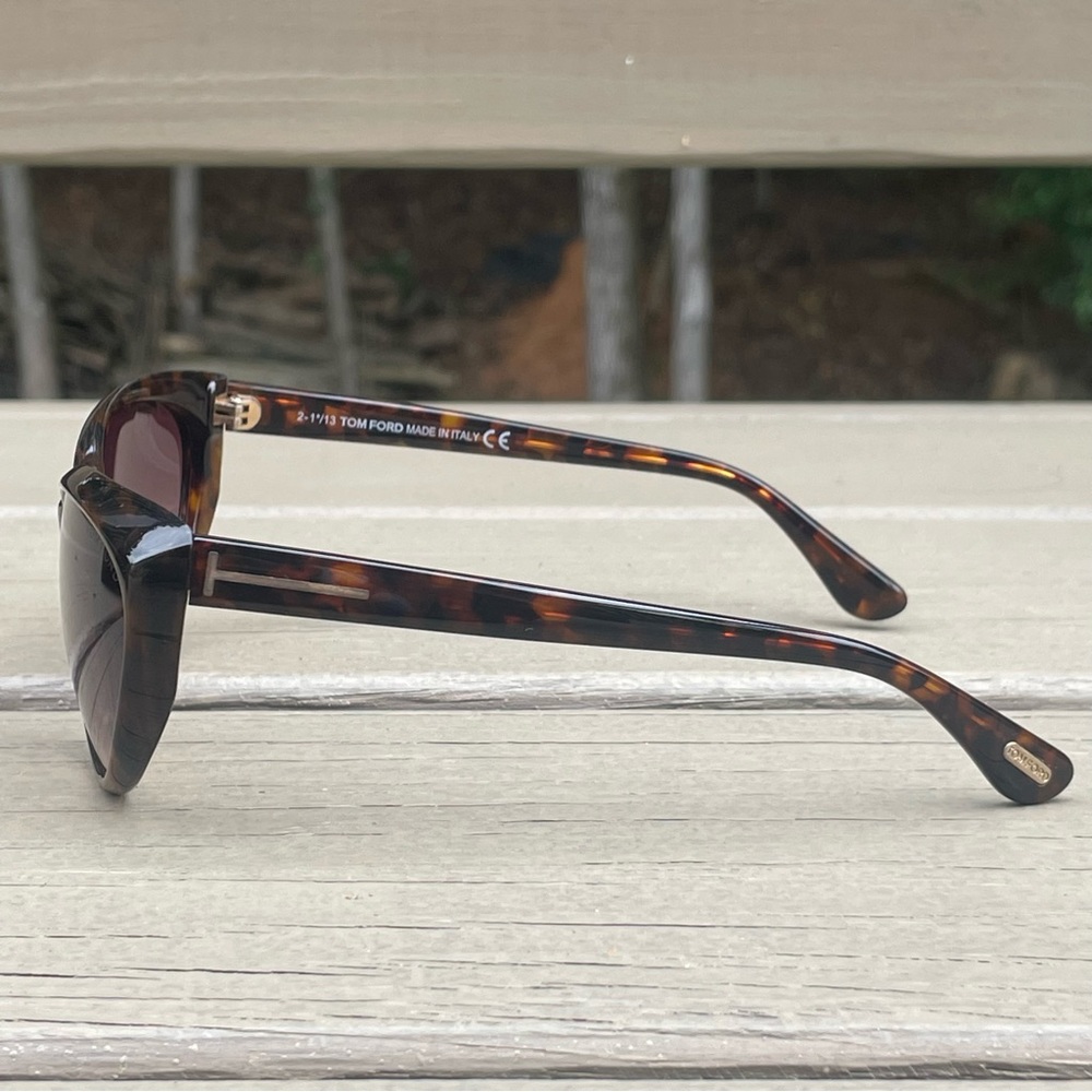 Tom Ford Martina Tortoise Cat Eye Sunglasses - Picture 9 of 16